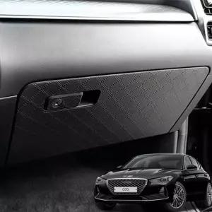 [RIZPICK]TBZ 가죽 글로브박스커버 제네시스 G70 스크래치방지몰딩