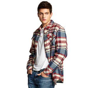 [CQR] 남성 셔츠 기모셔츠 방한 체크남방 CQ-HOK710