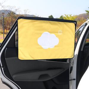 지엠지모터스 차량용 햇빛가리개 자동차 유아 차박 자석 양면 커튼 룰루랄라