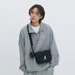 [캉골](마산점)데이 나일론 후디 크로스백 3258 블랙