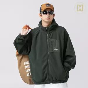 코디코치 남녀공용 딘딘 점퍼 기모 후드 집업 자켓 오버핏 가을 겨울 아우터