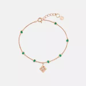 [롯데백화점]메트로시티 라 로사 비앙카 로즈 스털링 실버 팔찌 A202SB2037RPV