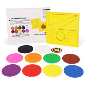 러닝리소스 분수 학습 지오보드 KS6525 / 도형 탐구 분수 개념