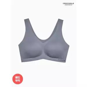 [하프클럽/ 이너웨어]라이크라 쉘론 몰드부착 V넥 브라 1종 마린블루 CDWBR4O23