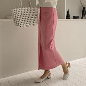 [시크릿라벨] [올봄 데이트룩] H라인 슬릿 스커트