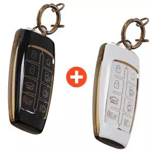 제네시스 호환 GV70 GV80 G80 골드라인 스마트 키 케이스 커버 1개+1개