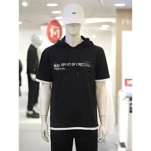 인터크루 세이브존03 공용 메쉬 레이어드 배색 반팔 후드 티셔츠 ITZ2TH01A (32949086)