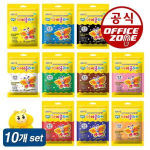 아모스 탱탱 아이클레이 50g 10색 세트 10종 칼라 클레이 점토