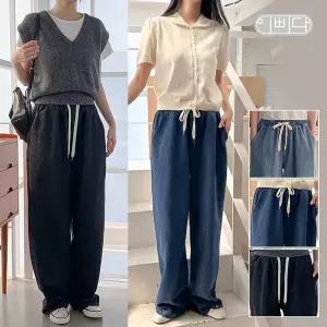 이삐다 여성 올시즌 세상편한 와이드진 데님팬츠 청바지 IBBD25_DP211