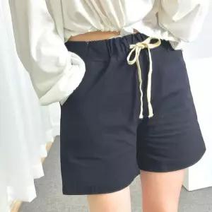 ONM 여자 여름 외출 허리 밴딩 스판 캐주얼 4부 반바지