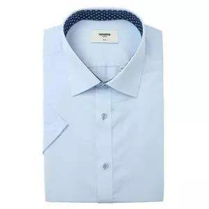 [NS홈쇼핑]레노마셔츠(반소매 핏) 25신상 아이스 폴 사선도비 셔츠RPUSL1-321-BU..