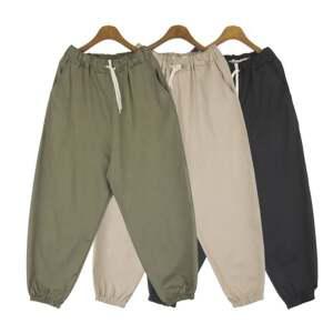남자 린넨 밴딩 스판 통 벌룬 배기핏 항아리 조거팬츠 데일리바지 낙낙핏 개강룩 여행룩 벌룬팬츠