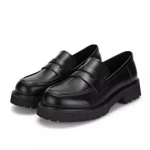 [BABARA][본사운영] 바바라 소가죽 배색 여성로퍼 4cm_BBG136