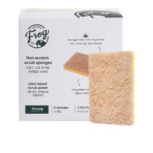 프로그 고운 아가베 천연펄프 수세미 6개 1개