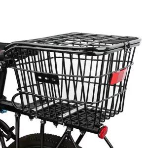 자전거 장바구니 짐받이 대용량 바스켓 덮개형 뒷자석 바구니 i56
