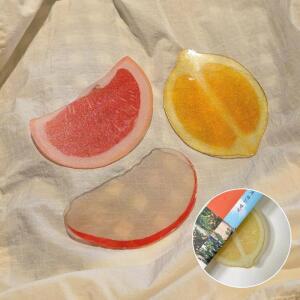 [보리별] 상큼한 과일 책갈피 아크릴 반투명 북마크 독서 동호회 단체선물