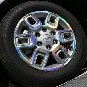 스타리아 17인치 휠 스티커 홀로그램 카본 튜닝 용품