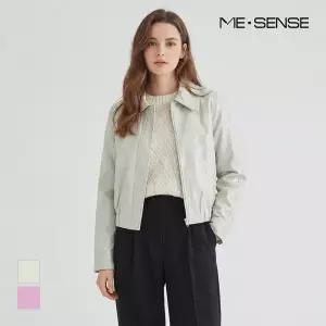 [미센스] 카라디자인 집업가죽자켓_MB42LEMD02Z