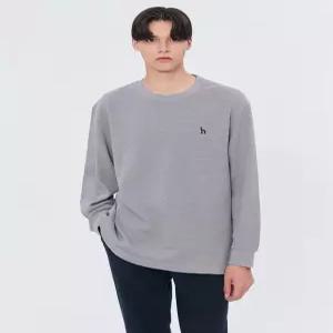 [24FW] WHTS4D361G2 반값세일스테디셀러 그레이 단색 면 긴팔티셔츠