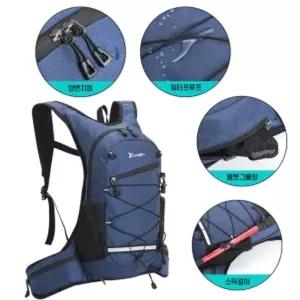 라이딩 헬멧 거치 백팩/배낭/가방/등산/가벼운/여행용/자전거/초경량/경량/러닝/메쉬/짐가방/방수/보조