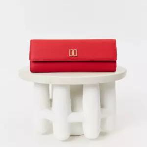 닥스 액세서리 여성 24FW [스테디셀러] 레드 DD로고 소가죽 장지갑 WCWA4F110R2