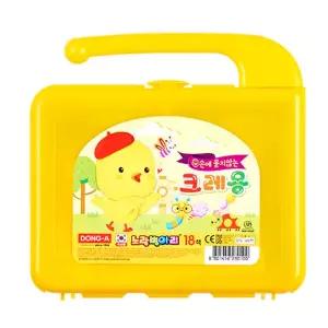 동아 노랑병아리 크레용 손에 묻지않는 크레파스 18색 2112482 J