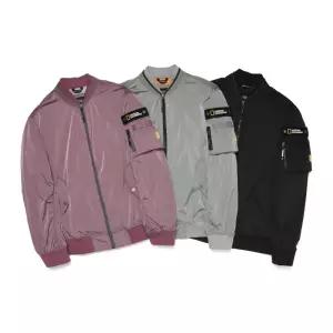 [내셔널지오그래픽]내셔널지오그래픽 N222MJP901 시티 캐주얼 립소재 세미오버핏 MA-1 항공 점퍼 3종 택 1