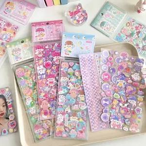 다꾸 레인보우 스티커 세트/다이어리/스케쥴러/학생/성인/노트북/핸드폰/패드/문구/데코/장식/꾸밈/달력