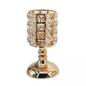 (골드) 스퀘어 크리스탈 촛대/캠핑/양초/홀더/티라이트/홀드/캔들/용기/향초/그릇/오브제/받침/예쁜/성당