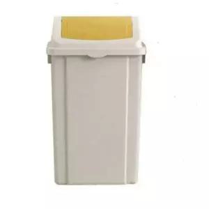 Q 국민휴지통50L(푸쉬와이드 머스타드 창신리빙)