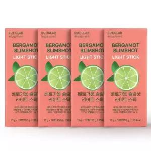 뷰티끄랩 이너뷰티 베르가못 콜라겐 슬림샷 라이트 스틱 NFC 착즙 폴리페놀 액상 150g 4박스