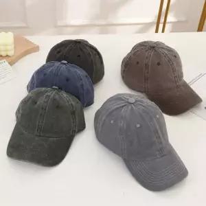 [셀러에이드]남녀공용 빈티지 워싱 피그먼트 코튼 볼캡 야구 모자