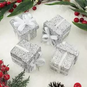 오너먼트 트리 4p세트(감사선물상자) 로열실버