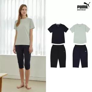 매장정품 푸마바디웨어 CJ 푸마 바디웨어 여성 레귤러핏 홈웨어 4종세트 1521425