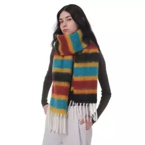 SUNDSGT 여성용 겨울 스카프 긴 담요 따뜻하고 두꺼운 스카프 여성용 추운 날씨용 숄 랩, 블랙 혼합