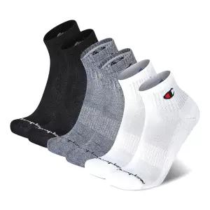 Champion 남성용 수분 흡수 쿠션 및 아치 서포트 발목 양말 (6팩), 멀티 (화이트, 그레이, 블랙)