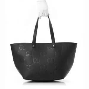 GUCCI 여성 미디엄 점보 GG 토트 숄더백