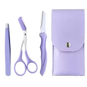 남여 눈썹 정리 도구 3종 숱가위 트위저 눈썹칼 세트 눈썹칼 눈썹정리