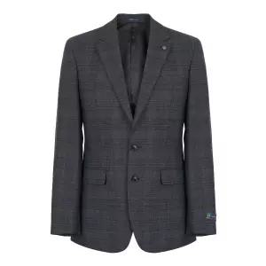 [바쏘옴므] 이태리 울 100 슬림핏 쉐도우 체크 자켓(WSY1JT28A)