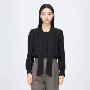 [케네스레이디](센텀시티점)[BYLYNN] 시스루 쉬폰 리본 타이 블라우스 EVBLPA9600