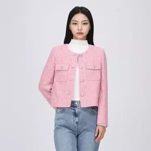 [케네스레이디](센텀시티점)[BYLYNN] 노카라 플랩포켓 트위드 울 자켓 EVJKPB9900