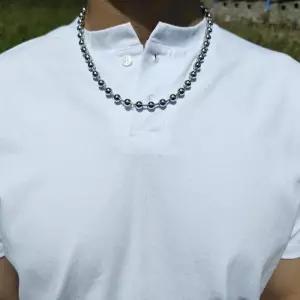 [노블른] 써지컬 스틸 군번줄 커플 체인 목걸이