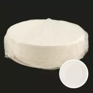 유니아트 칼라종이접시 100개입 흰색 일회용접시 (1개)