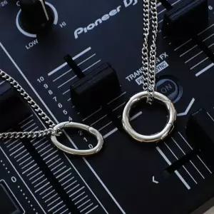 써지컬스틸 심플 후크 키링 목걸이