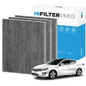 하이필터 PM0.3 자동차 활성탄 에어컨필터 뉴 K5 HEV 500H 3개