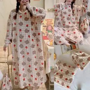 홈웨어 수면잠옷 원피스 파자마 빅사이즈 파티 선물