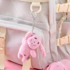 ka 마루는강쥐 미니 인형키링 (꼬질토순이) 약 104x30x72mm 보들보들 원단 폭신한 충전 솜 디테일 자수