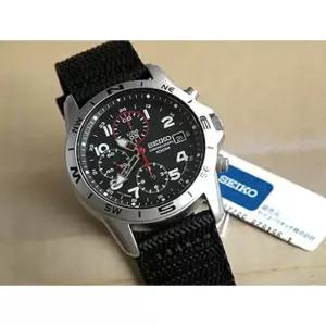 세이코 밀리터리 크로노그래프 남성 손목시계 나일론밴드 SND399P1 일본직수입 빠른출고
