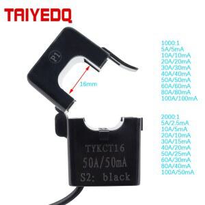 CT 스냅 30A/30mA 40A/40mA 50A/50mA 100A/100mA 1000 1 2000 1 KCT16의 스플릿 코어 전류 변압기 클램프