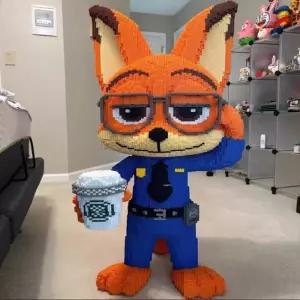 주토피아 키덜트 대형나노블록 조립 고난이도 닉 주디 초대형 미니블럭